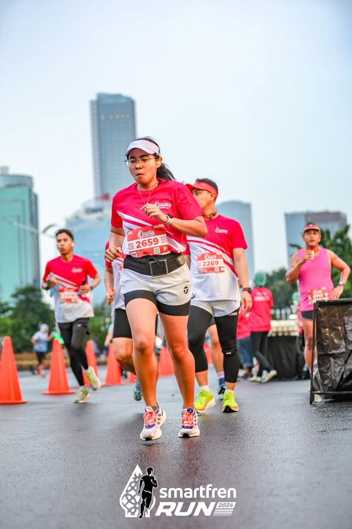 Race photo from Smartfren Run 2024