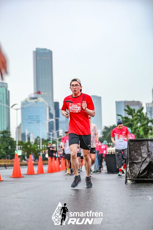 Race photo from Smartfren Run 2024
