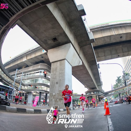 Race photo from SMARTFREN RUN 2026