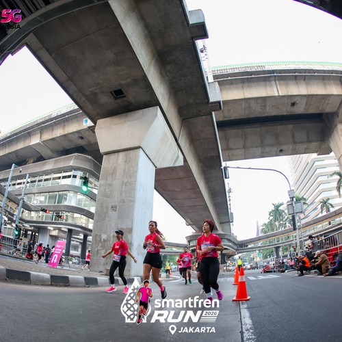 Race photo from SMARTFREN RUN 2026