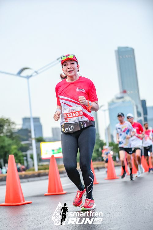 Race photo from Smartfren Run 2024