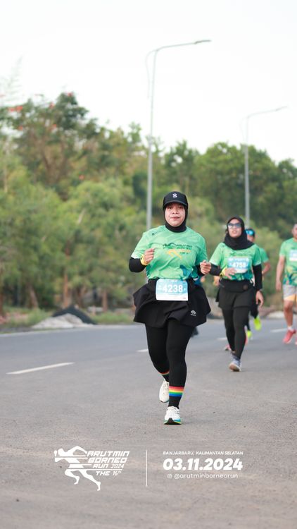 Race photo from Arutmin Borneo Run 2024
