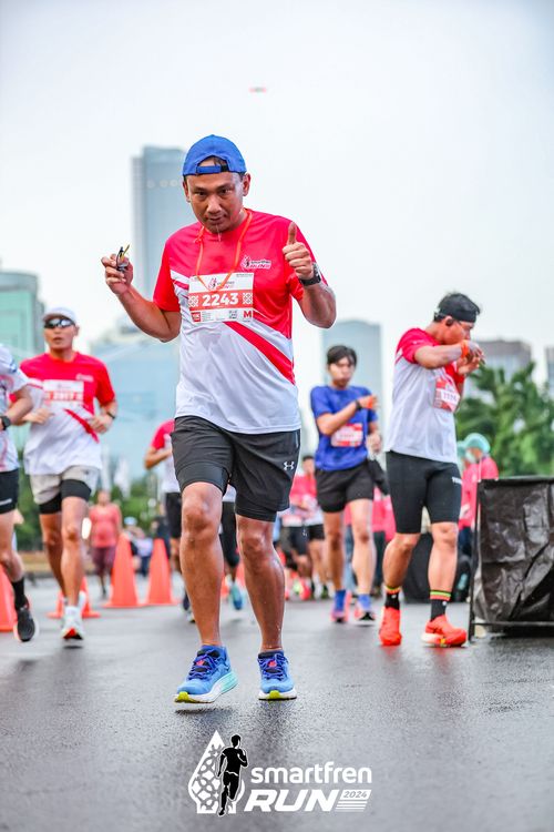 Race photo from Smartfren Run 2024