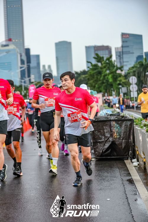 Race photo from Smartfren Run 2024
