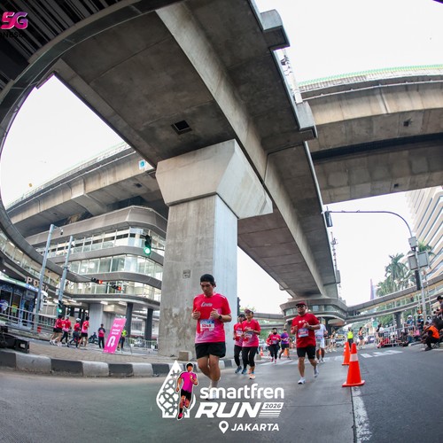 Race photo from SMARTFREN RUN 2026
