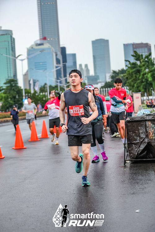 Race photo from Smartfren Run 2024
