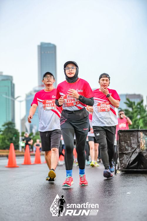 Race photo from Smartfren Run 2024