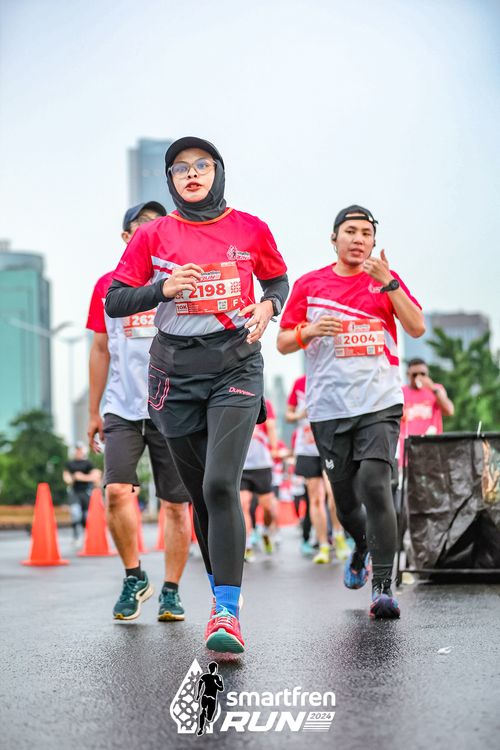 Race photo from Smartfren Run 2024
