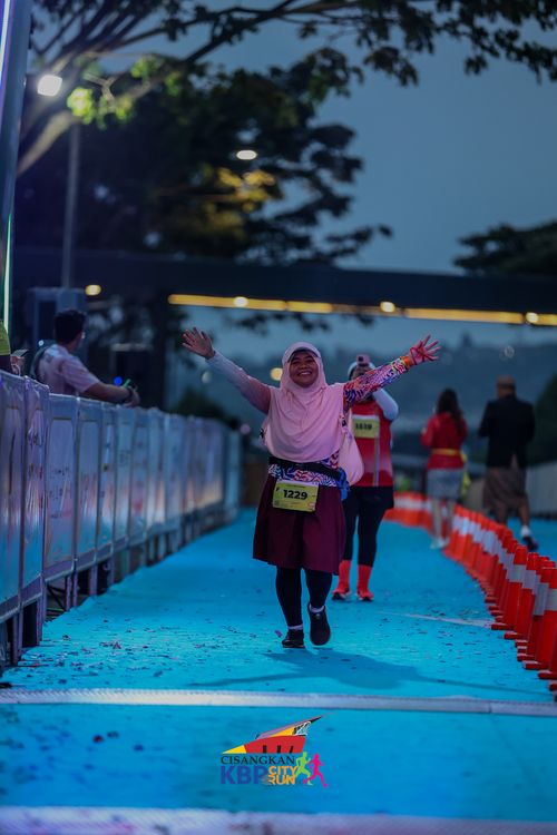 Race photo from CISANGKAN KBP CITY RUN 2025
