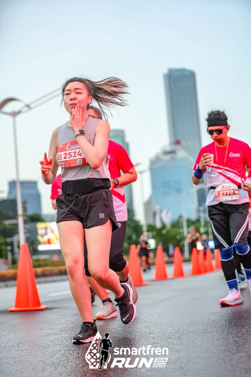 Race photo from Smartfren Run 2024