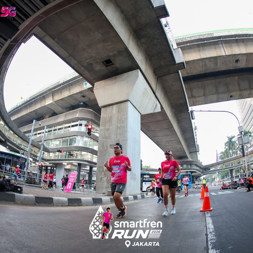 Race photo from SMARTFREN RUN 2026