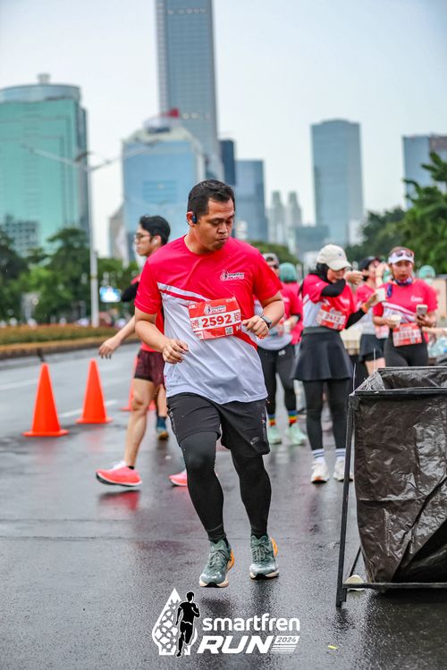 Race photo from Smartfren Run 2024
