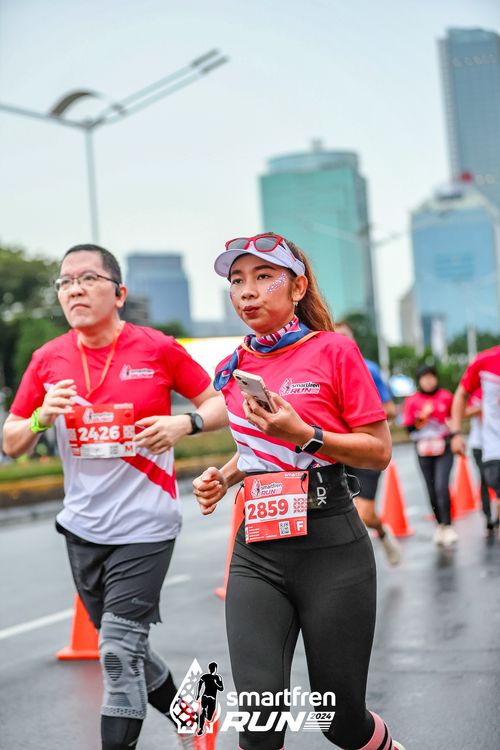 Race photo from Smartfren Run 2024