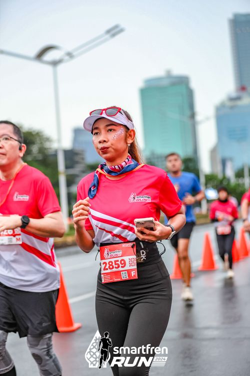 Race photo from Smartfren Run 2024