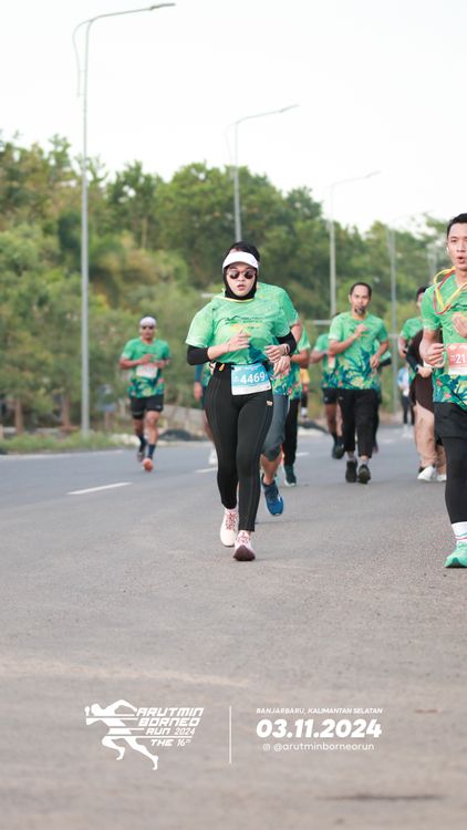 Race photo from Arutmin Borneo Run 2024