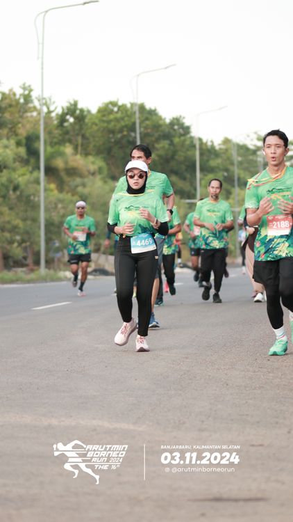 Race photo from Arutmin Borneo Run 2024