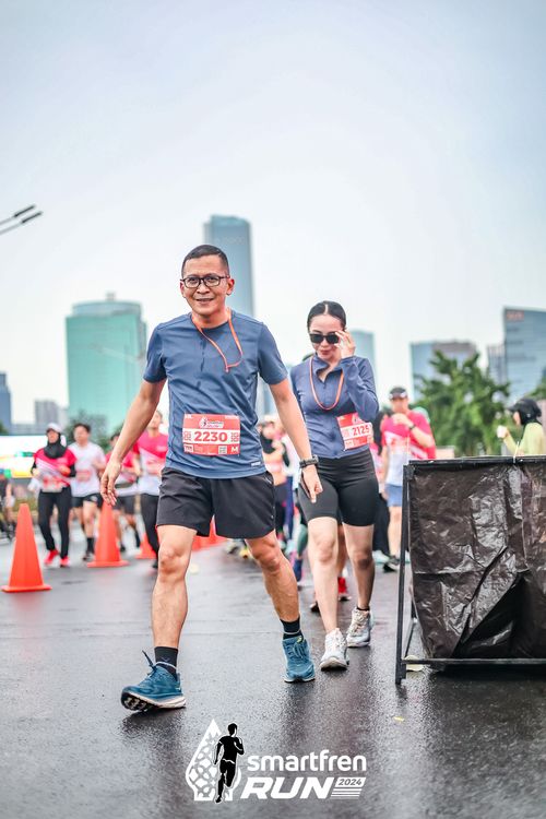 Race photo from Smartfren Run 2024