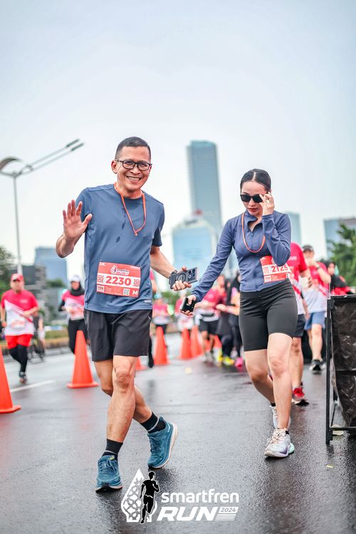 Race photo from Smartfren Run 2024