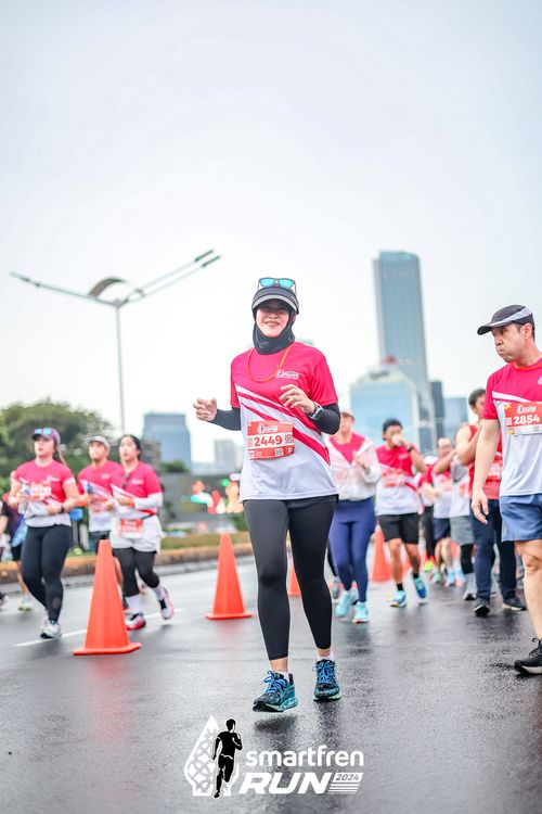Race photo from Smartfren Run 2024