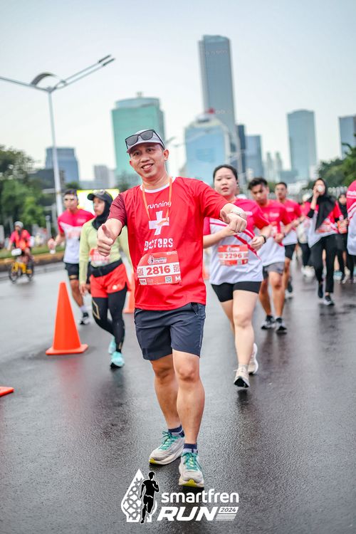 Race photo from Smartfren Run 2024