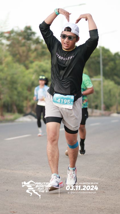 Race photo from Arutmin Borneo Run 2024