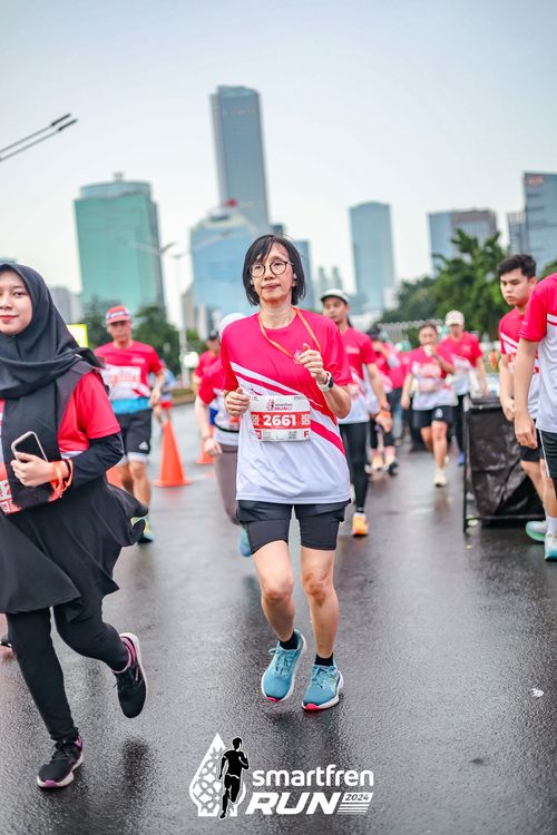 Race photo from Smartfren Run 2024