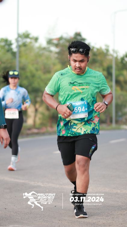 Race photo from Arutmin Borneo Run 2024