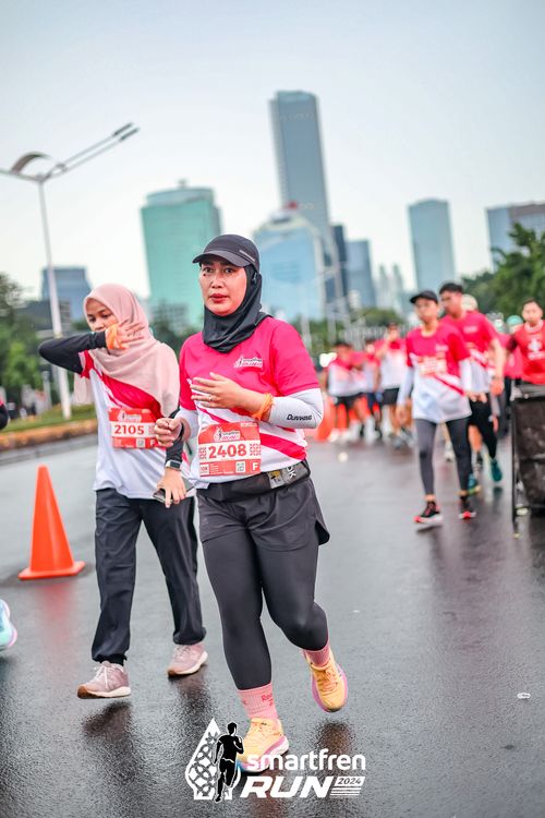 Race photo from Smartfren Run 2024