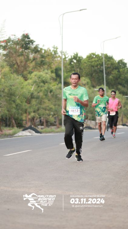 Race photo from Arutmin Borneo Run 2024