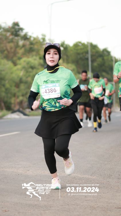 Race photo from Arutmin Borneo Run 2024