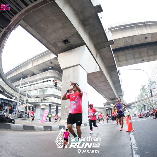 Race photo from SMARTFREN RUN 2026