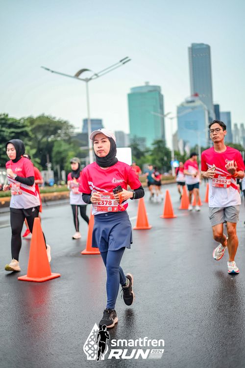 Race photo from Smartfren Run 2024