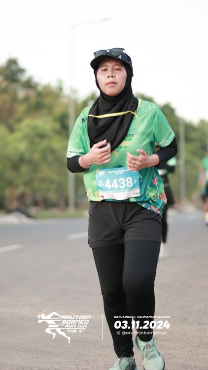 Race photo from Arutmin Borneo Run 2024