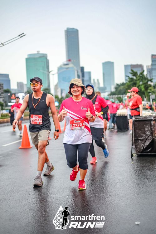 Race photo from Smartfren Run 2024