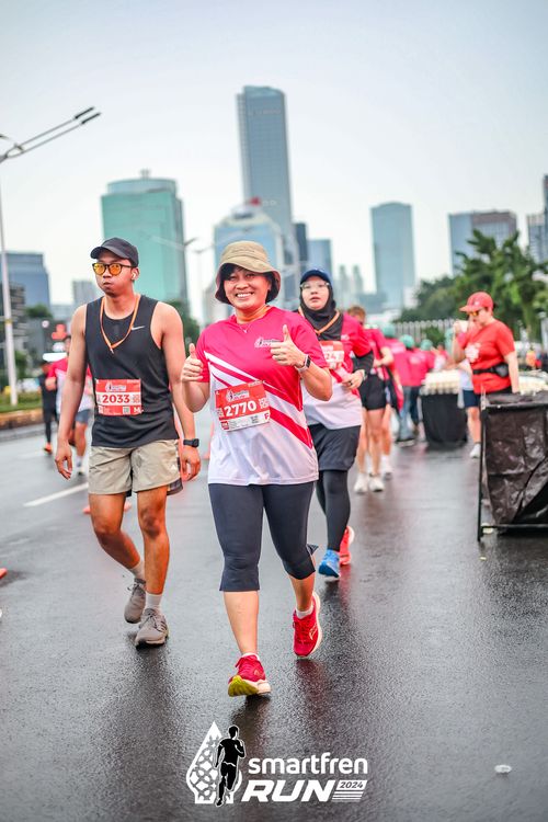 Race photo from Smartfren Run 2024