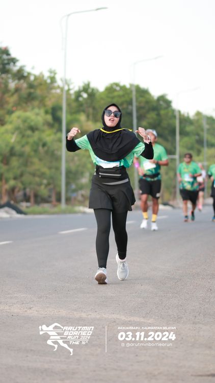 Race photo from Arutmin Borneo Run 2024
