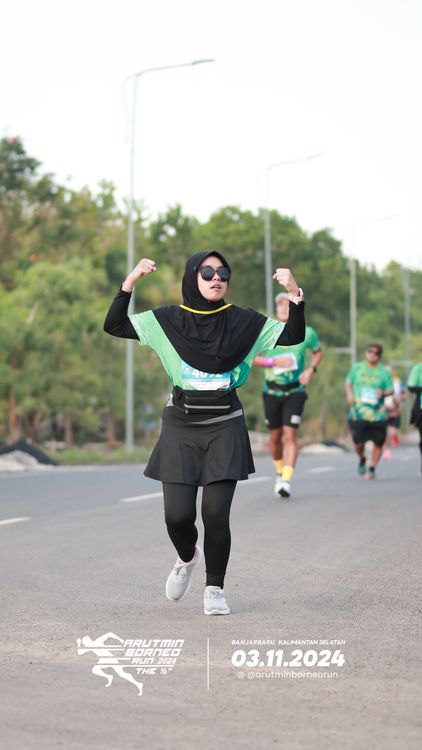 Race photo from Arutmin Borneo Run 2024