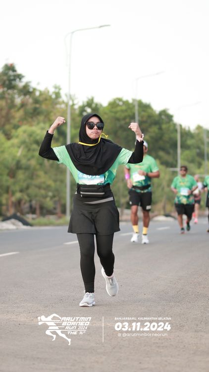Race photo from Arutmin Borneo Run 2024