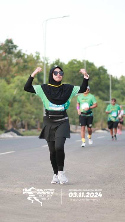Race photo from Arutmin Borneo Run 2024