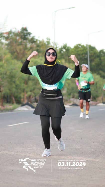 Race photo from Arutmin Borneo Run 2024