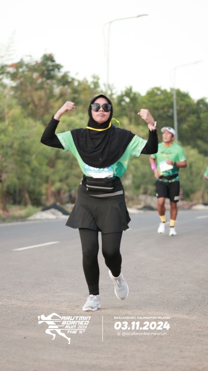 Race photo from Arutmin Borneo Run 2024