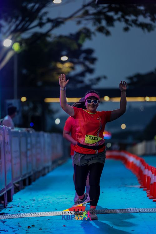 Race photo from CISANGKAN KBP CITY RUN 2025