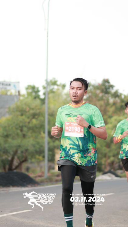 Race photo from Arutmin Borneo Run 2024