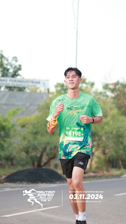 Race photo from Arutmin Borneo Run 2024