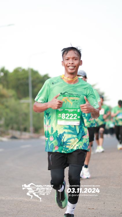 Race photo from Arutmin Borneo Run 2024