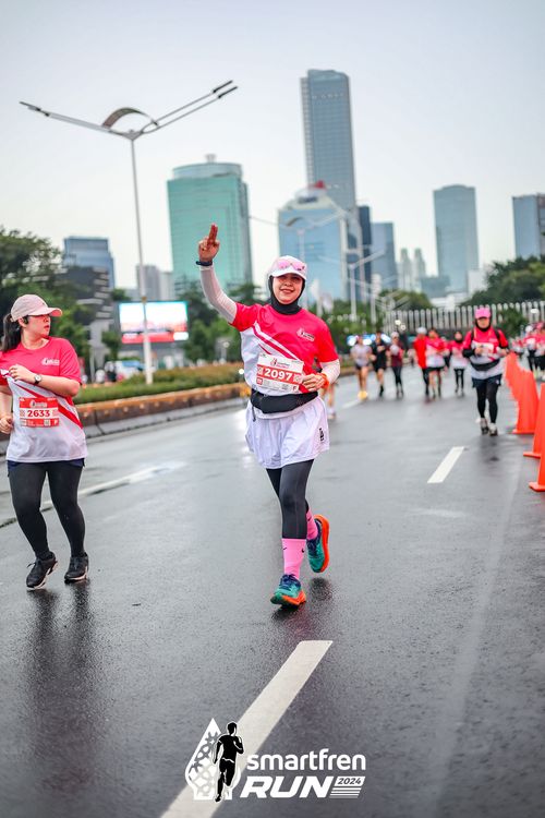 Race photo from Smartfren Run 2024
