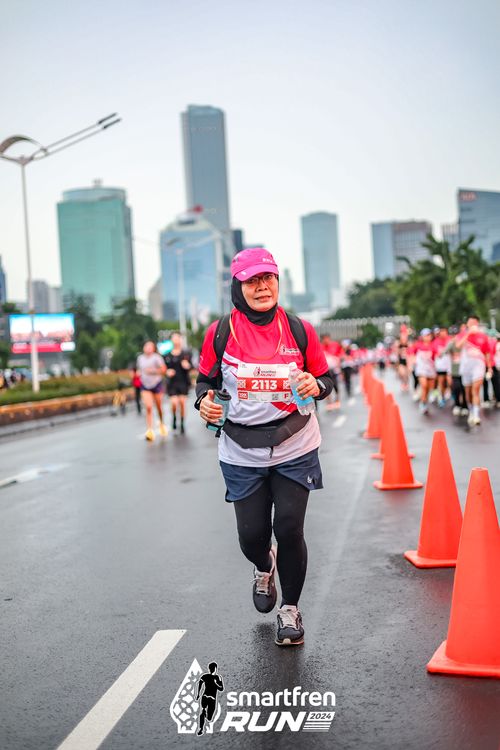 Race photo from Smartfren Run 2024