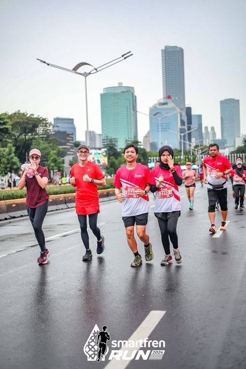 Race photo from Smartfren Run 2024