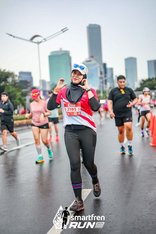 Race photo from Smartfren Run 2024