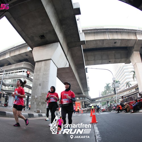 Race photo from SMARTFREN RUN 2026